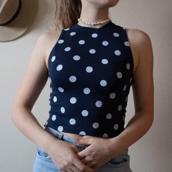 Polka dot muscle tee - Picture 2 of 5